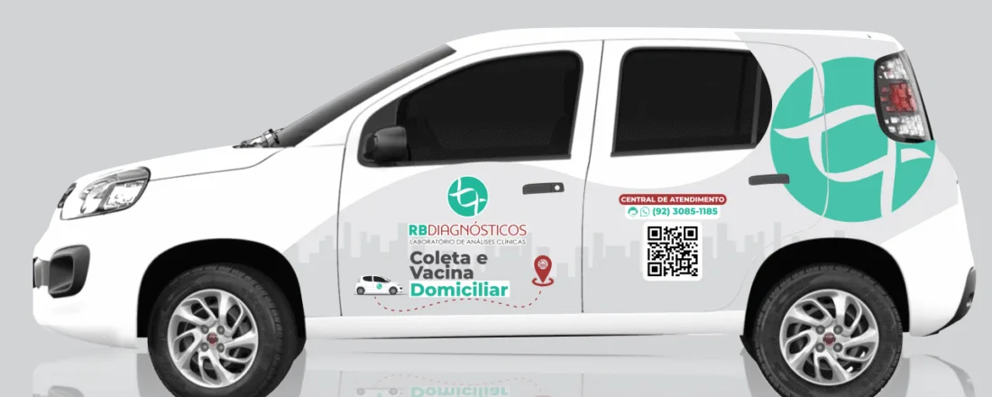 Carro da coleta domiciliar RB Diagnósticos