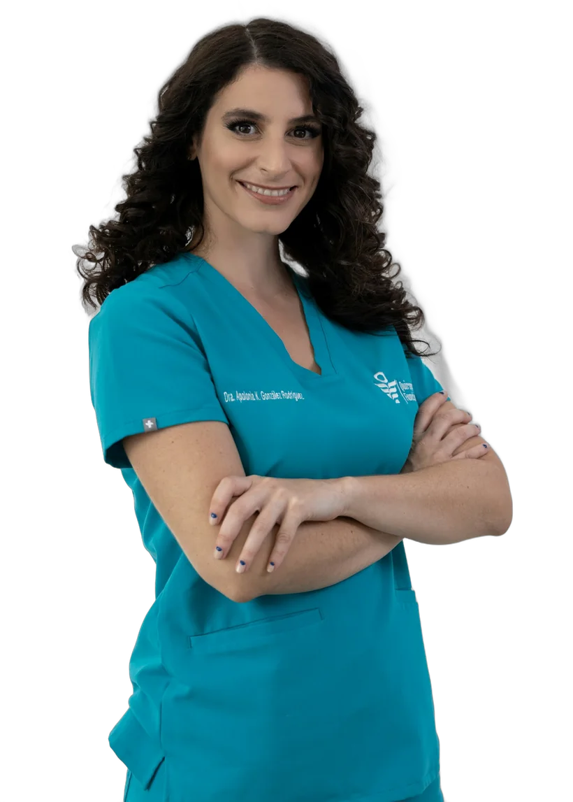 Profissional de saúde sorrindo